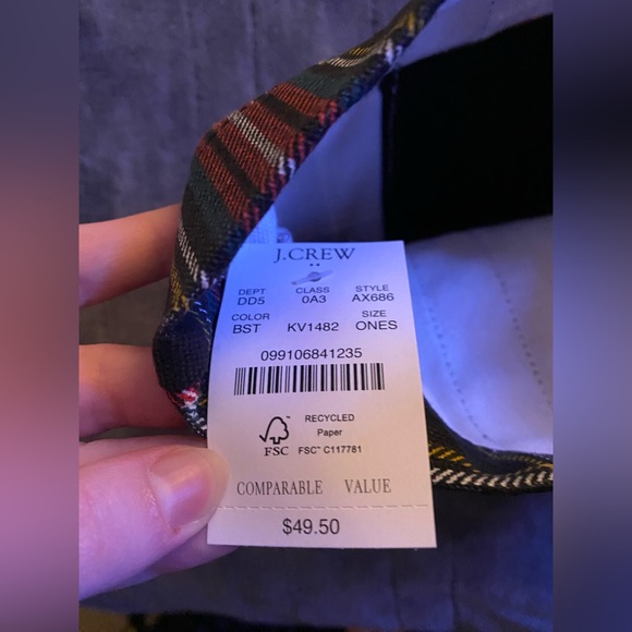 NWT J.CREW mini canvas tote bag - Picture 6 of 6